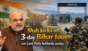 Shah kicks off 3-day Bihar tour with Land Ports Authority meeting