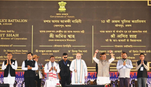 Shah launches new battalion at reclaimed land from encroachers