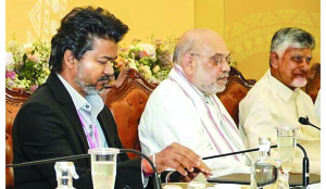 Shah targets Congress on Vande Mataram