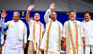 Shivakumar takes charge as Karnataka CM