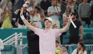 Sinner continues his winning streak in Miami Open