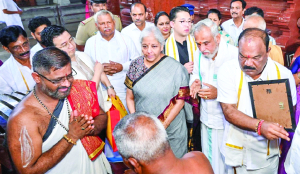 Sitharaman visits New Mangalore Port; reviews infrastructure
