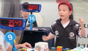 Six-year-old Chinese girl sets women’s Rubik’s Cube speed record