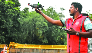 Slogans on streets, drones overhead as protesters play hide-and-seek with police