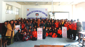 Spearhead gunners empower young girls with cancer awareness