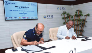 SRMIST signs MoU with Ather Energy; Launches Ather Forge initiative with donation of electric vehicles
