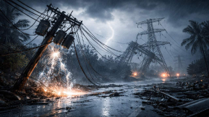 Storm cripples power grid