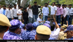 Students protest in Delhi after NEET 2026 cancellation