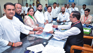 Sunetra Pawar files nomination for Baramati Assembly bypoll