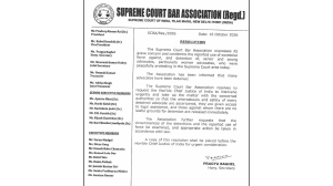 Supreme Court Bar Association urges CJI to intervene after lawyers detained near Supreme Court