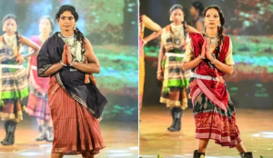 Surrendered women Maoists walk the ramp in Chhattisgarh