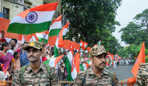 Suvendu leads Vande Mataram rally, vows crackdown on JU 'threat culture'