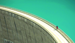 Swarm river like a school of fish