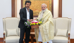 Tamil Nadu CM Vijay meets PM Modi in Delhi after 12 years
