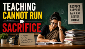 Teaching cannot run on sacrifice
