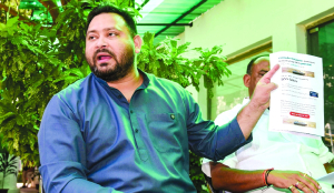 Tejashwi slams Union Govt for stepmotherly attitude towards Bihar in providing flood relief