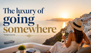 The luxury of going somewhere