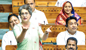 Those who criticise Nehru praising him today: Priyanka