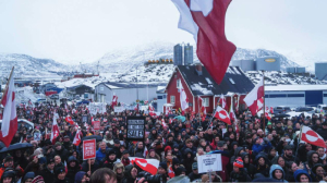Thousands march in Greenland to support Arctic island