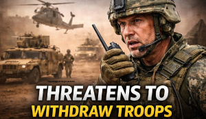 Threatens to withdraw troops