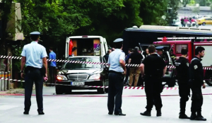 Three held in Greece over fatal firebomb attacks on conservative politicians
