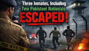 Three inmates, including two Pakistani nationals escaped