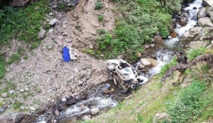 Three killed as vehicle plunges into gorge in J&K's Reasi