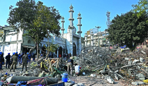 Three more held in Turkman Gate stone-pelting incident