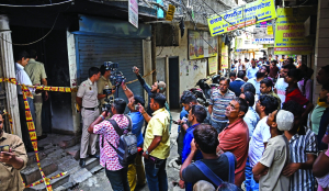 Three of family killed in Delhi building fire