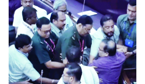 TMC MLA marshalled out of West Bengal Assembly, suspended
