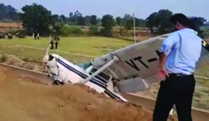 Trainer aircraft crash-lands in UP; pilot safe