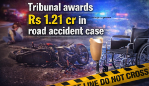Tribunal awards Rs 1.21 cr in road accident case