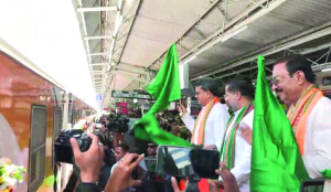 Tripura CM Saha flags-off Northeast’s first MEMU train