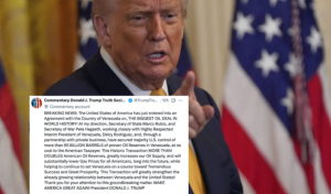 Trump announces US-Venezuela oil deal, calls it ‘biggest oil deal in world history’