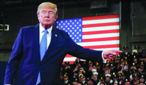 Trump focuses on violent-crime reduction; boosts GOP candidates at New York Police academy