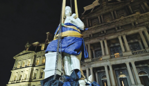 Trump places statue of Christopher Columbus near White House