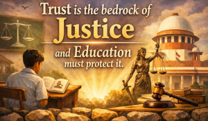 Trust is the bedrock of justice and education must protect it