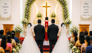 Twin tales turn into wedding bells