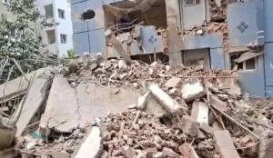 Two killed as under-construction building collapses in Hyderabad’s Gachibowli