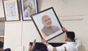 Two MNS workers arrested over removal of PM Modi’s photo at Pune college