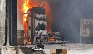 Two workers killed, two feared trapped after massive fire at Dakshin Energy Plant in Andhra Pradesh