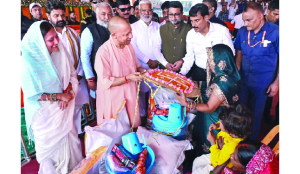 UP CM accuses Opposition of caste, region division