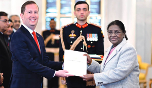 US Ambassador Sergio Gor presents credentials to President Murmu
