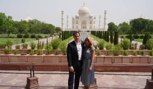 US Secretary of State Marco Rubio visits Taj Mahal in Agra with wife Jeanette During India Tour