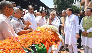 Uttarakhand CM Pushkar Singh Dhami pays emotional tribute to former CM B.C. Khanduri