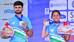 Vanshika, Narwal clinch 10m air pistol mixed team silver at Jr World C’ship
