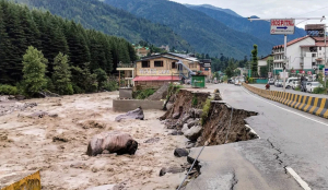 Villagers carry 80-year-old woman's body six kilometres after monsoon-damaged road remains closed