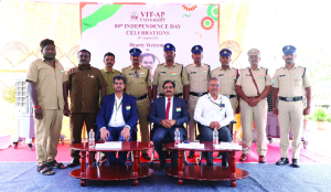 VIT-AP University honours nine unsung heroes from AP Police, fire services and APSRTC