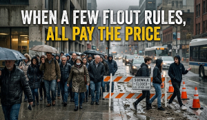 When a few flout rules, all pay the price