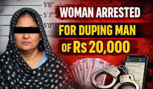 Woman arrested for duping man of Rs 20,000